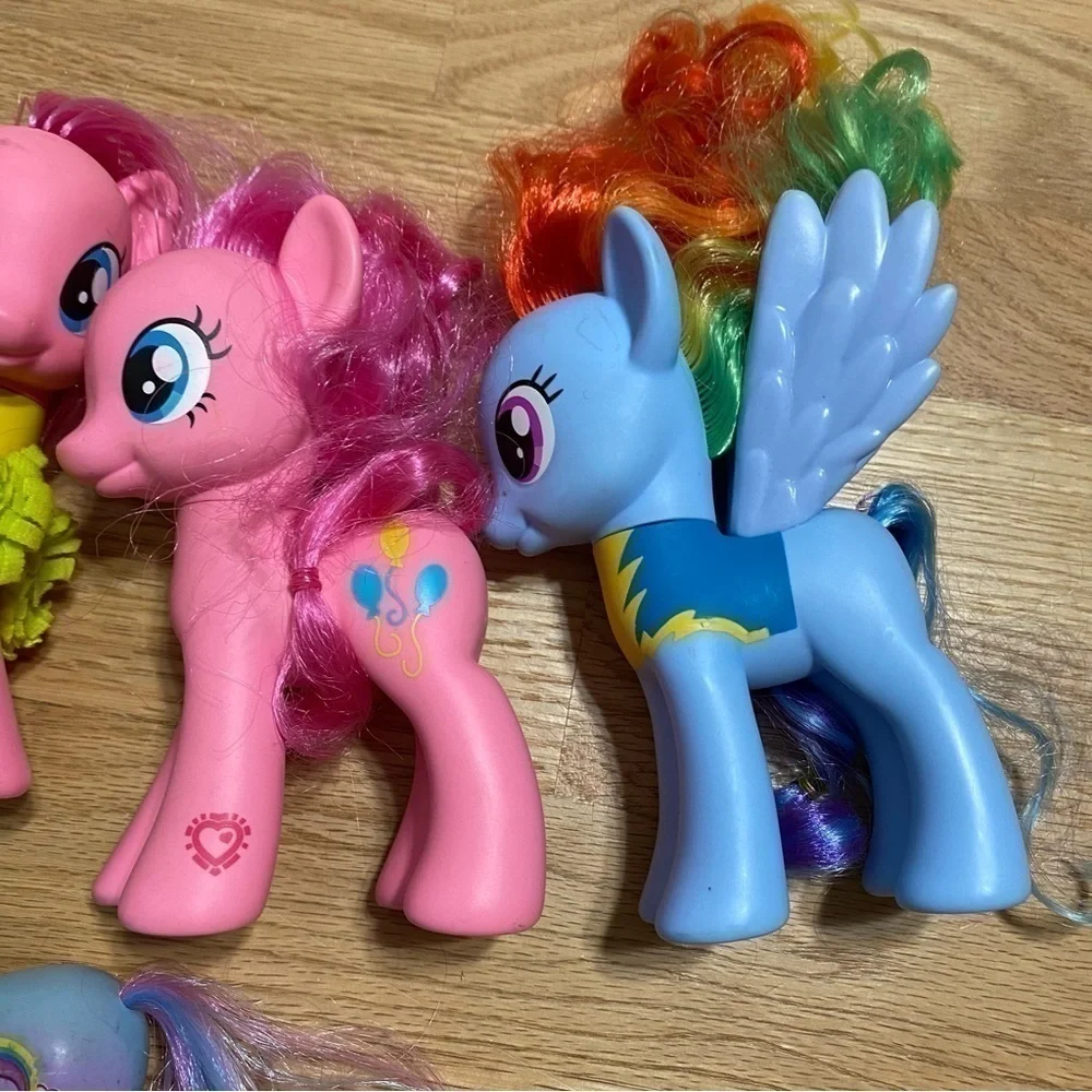 My Little Pony Horse Lot Bundle 4 Figure Pink Blue